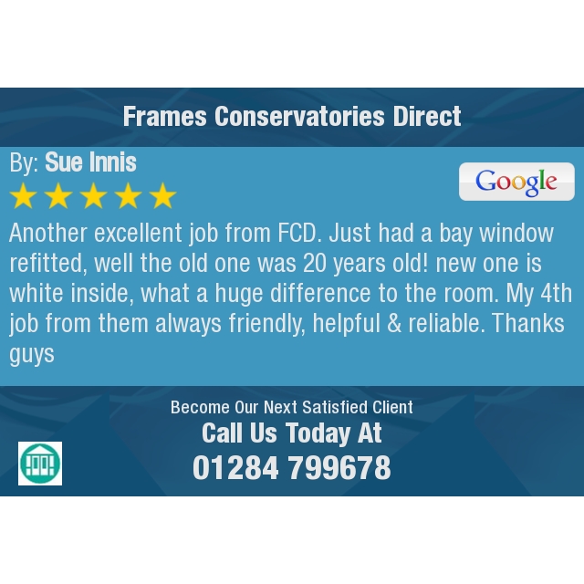 5 Star: Sue I. "Another excellent job from FCD.  Just had a bay window refitted, well the old one was 20 years..." bit.ly/3wyQ7wB