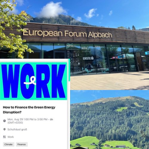 The twin challanges of accelarting the ecological transition and building up sources of energy require enormous investments. This will be need financed through financial systems, largely capital markets. At #europeanforumalpbach we will discuss how to finance the green energy.