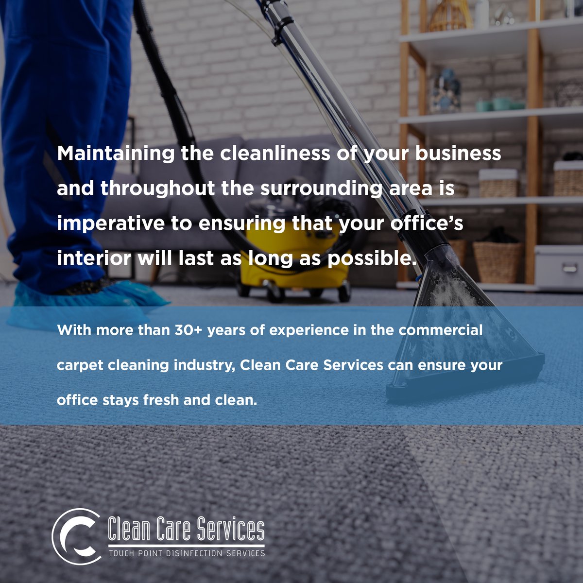cleancaresrvcs's tweet image. Maintaining the cleanliness of your business and throughout the surrounding area is imperative to ensuring that your office’s interior will last as long as possible. We can ensure your office stays fresh and clean. Call us at (877) 982-5326.
-
bit.ly/3b7U5o9