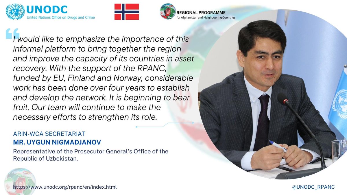 @NowayMFA, <a href="/NorwayinVienna/">NorwayinVienna</a>, <a href="/euunvie/">EU Delegation Vienna 🇪🇺</a>, <a href="/FinEmbVienna/">FinnishEmbassyVienna</a>, <a href="/UNODC_ROCA/">UNODC in Central Asia</a>