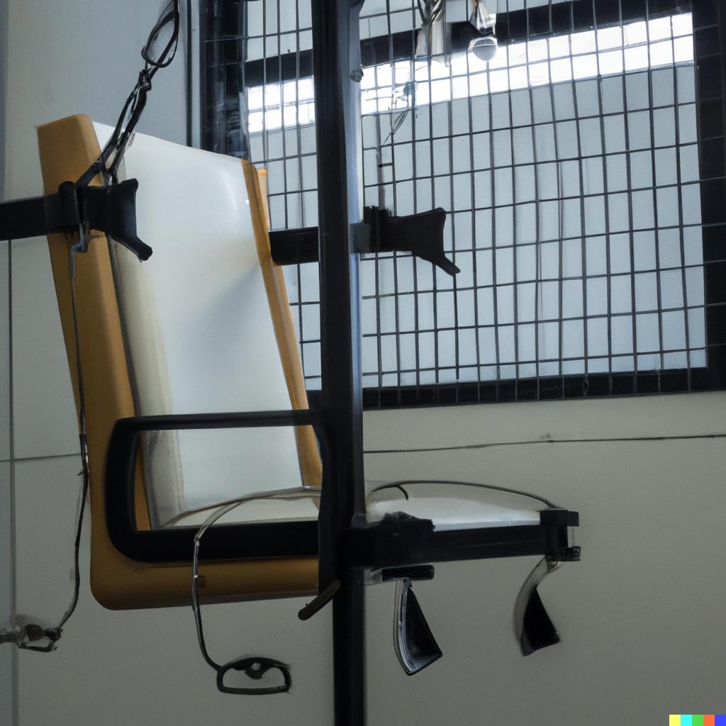 nathancjackson's tweet photo. One of my favorite recent Dalle-E 2 prompts: "Electric Chair by Herman Miller". #AiArtwork #dalle2 https://t.co/wJISTLAlKo