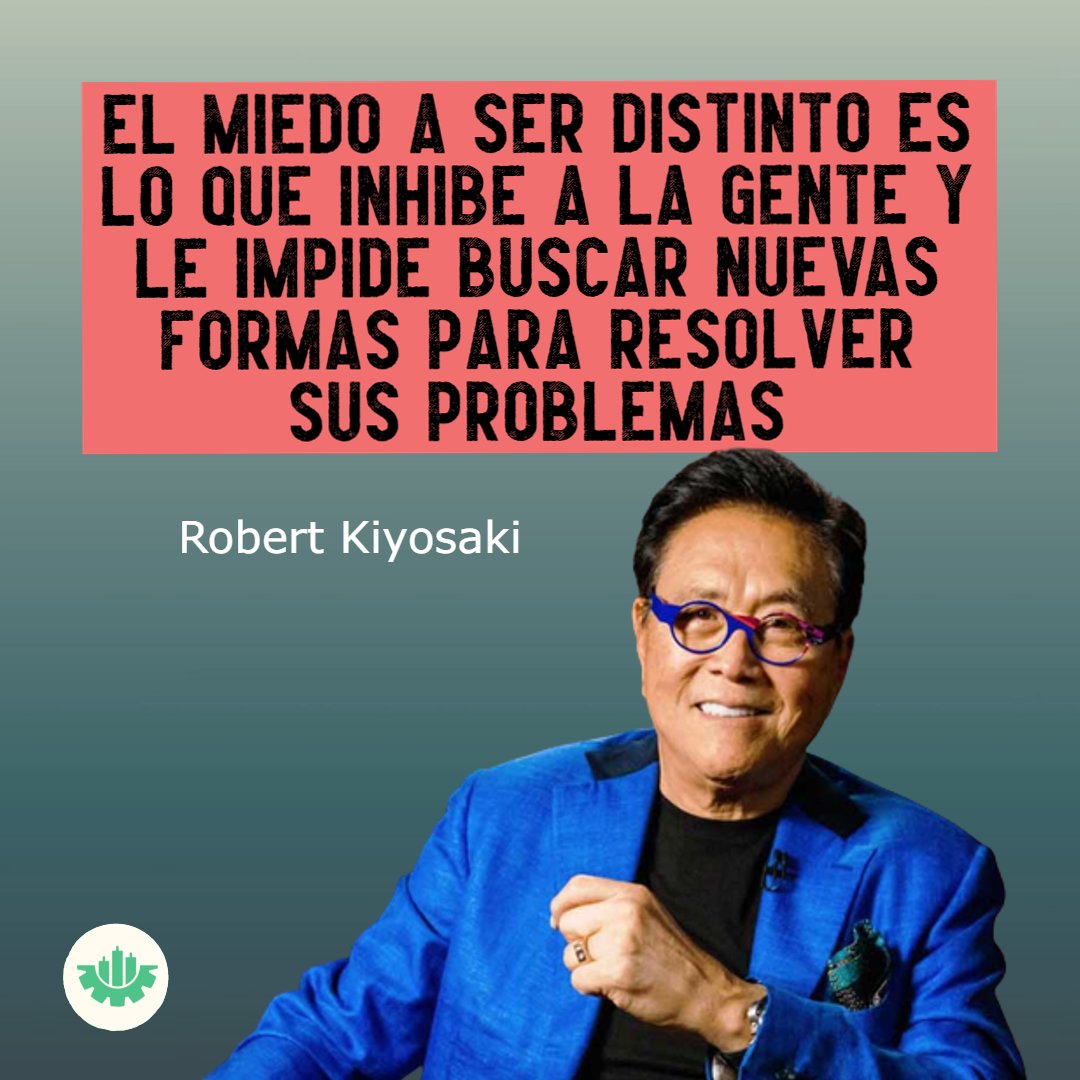 "El miedo a ser distinto es lo que inhibe a la gente y le impide buscar nuevas formas para resolver sus problemas"

youtube.com/channel/UCYbcH…