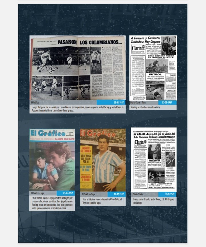 DptoCultEHistRC's tweet photo. Y por si fuera poco, la Libertadores en los medios. 

Dale, descargala ya y disfrutá del mejor contenido sobre la historia y la cultura de Racing. https://t.co/x00C21GSxM