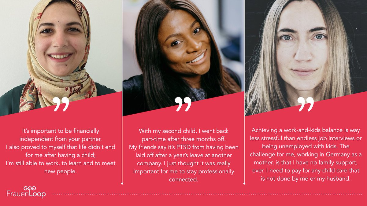 We asked a diverse group of our alumnae who work in Berlin tech teams after having kids why (and how) they do it. Their answers might surprise you! #hirewomen #hireimmigrants #womenintech #berlin #frauenloop