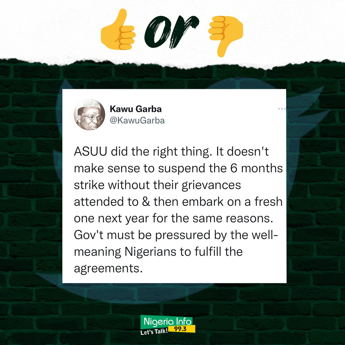 NigeriainfoFM's tweet photo. Agree or Disagree? https://t.co/Tjmrw3e70B