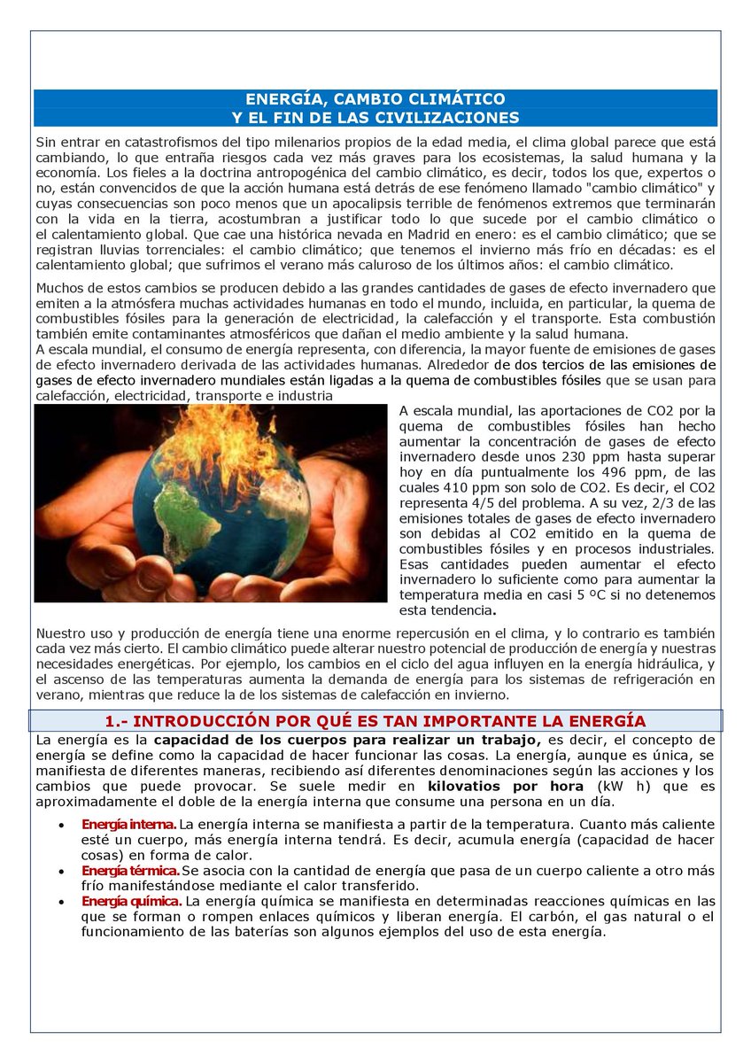 ENERGÍA, CAMBIO CLIMÁTICO  Y EL FIN DE LAS CIVILIZACIONES - VERANO 2022 - laboralpensiones.com/energia-cambio…