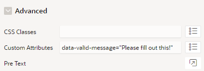Monday's tip for Oracle APEX:
Did you know that you can override the default client-side error text by using the data-valid-message attribute in your <a href="/OracleAPEX/">Oracle APEX</a> application?
#orclAPEX
1/2