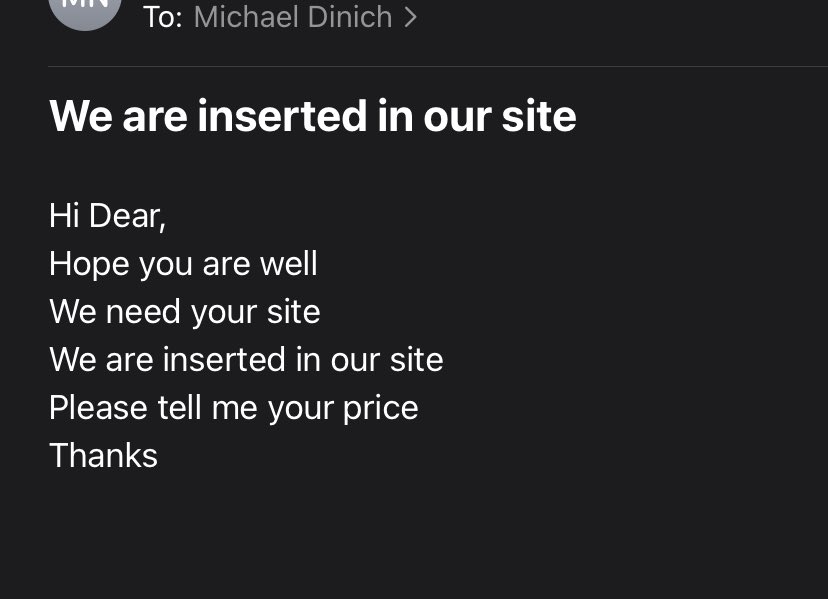 MichaelDinich's tweet photo. Neil Patel’s new link building email templates are off the chain!!!! https://t.co/JgXIk0oVPM