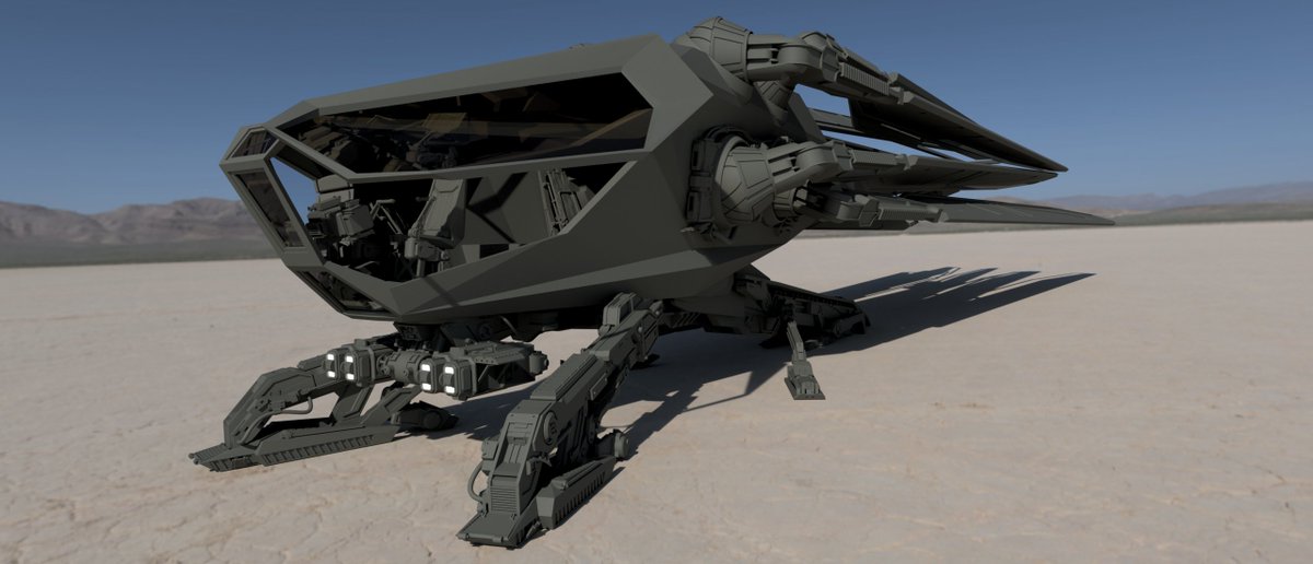 soswow's tweet photo. The pinned post of one of my proudest works I am finishing up right now. #ornithopter from #Dune and BD-1 droid. Both will be printed/painted. https://t.co/DZRyPXn3ak