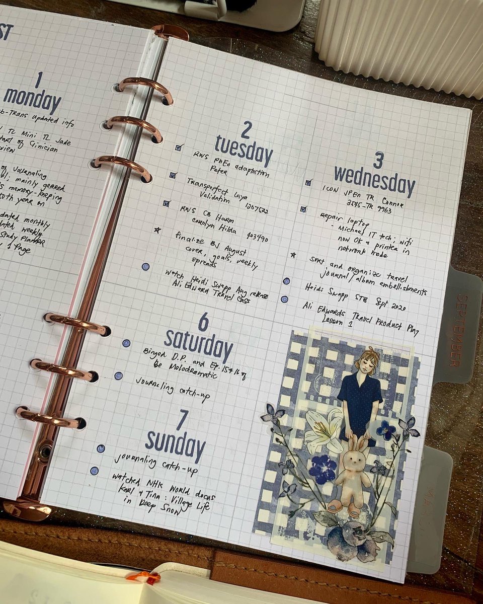 BujoStudyLove's tweet photo. Week 31 in my bullet journal. 😊🫰🏻
#bulletjournal #showmeyourjournal #showmeyourplanner #windryr #beingfaye #platinumpreppy #loveforanalogue #文具 #手帳 #hobonichi #ほぼ日手帳 #ほぼ日 #journalingsupplies #plannersupplies #frecklestea #feedyourcraft https://t.co/hW9hwIllCi