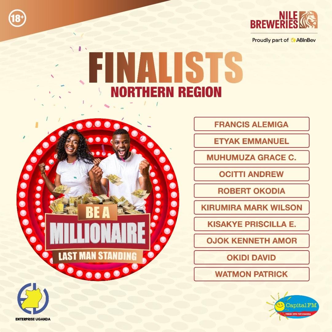 NBLUganda's tweet photo. Here are the top 50 participants who successfully went through the vetting stage from the 5 regions. They will undergo training, from which they'll have a faceoff quiz to select the top 25 to advance to the next stage.   1/2
#NBLBeAMillionaire #BAMSn2 https://t.co/3krgAioKYT