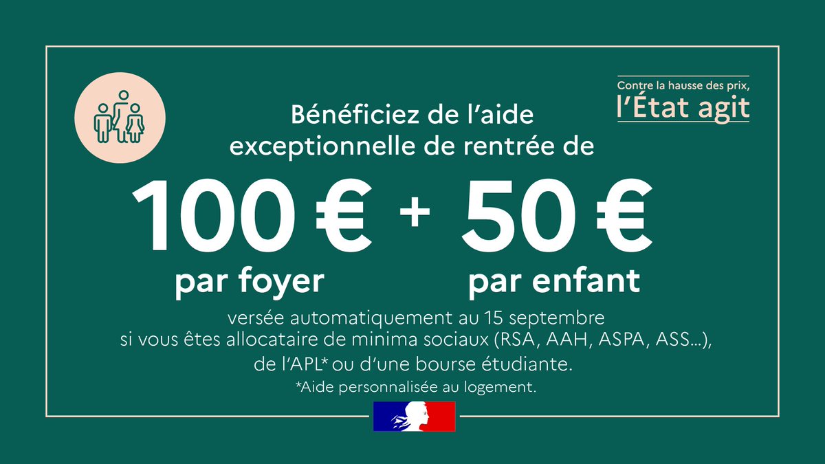 alexIholroyd's tweet photo. L'État protège, l'État agit 🛡

Face à l'inflation, à la rentrée, nous accompagnons l'ensemble des Françaises et Français 🇫🇷 https://t.co/39bkqJRj7O