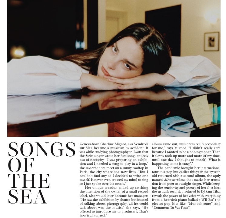 My interview with Swiss singer <a href="/vendredisurmer/">Vendredi sur Mer</a> in the autumn issue of <a href="/Konfektmag/">Konfekt</a>