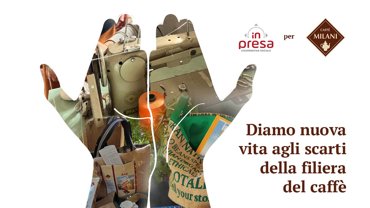 E' pre-ordinabile da oggi, 29/8, la linea di prodotti #ecofashion realizzata in collaborazione con la Società Cooperativa Sociale In-presa. Accessori realizzati artigianalmente a partire dai materiali di scarto della filiera del #caffè. bit.ly/3cpGAnF #economiacircolare