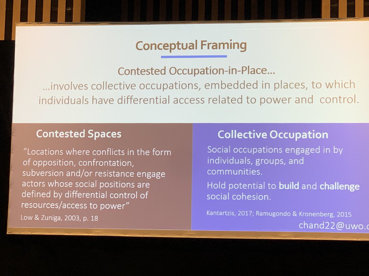 Learning about Contested Occupation-in-Place with Carri Hand, a Canadian researcher in #WFOT2022