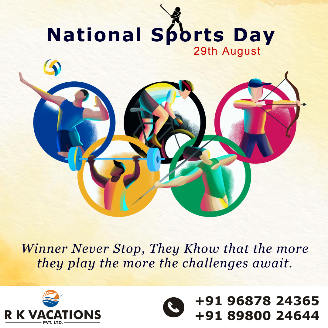 RkVacations's tweet photo. Winner Never Stop, They Khow that the more they play the more the challenges await.

#rkvacations #rkvoyagers #NationalSportsDay #nationalsports #nationalsport #nationalsportsawards #sportday #sportdays #sport #sports #athlete #asiacup #india #indiavspakistan #badminton #winner https://t.co/PN09FAdZv3