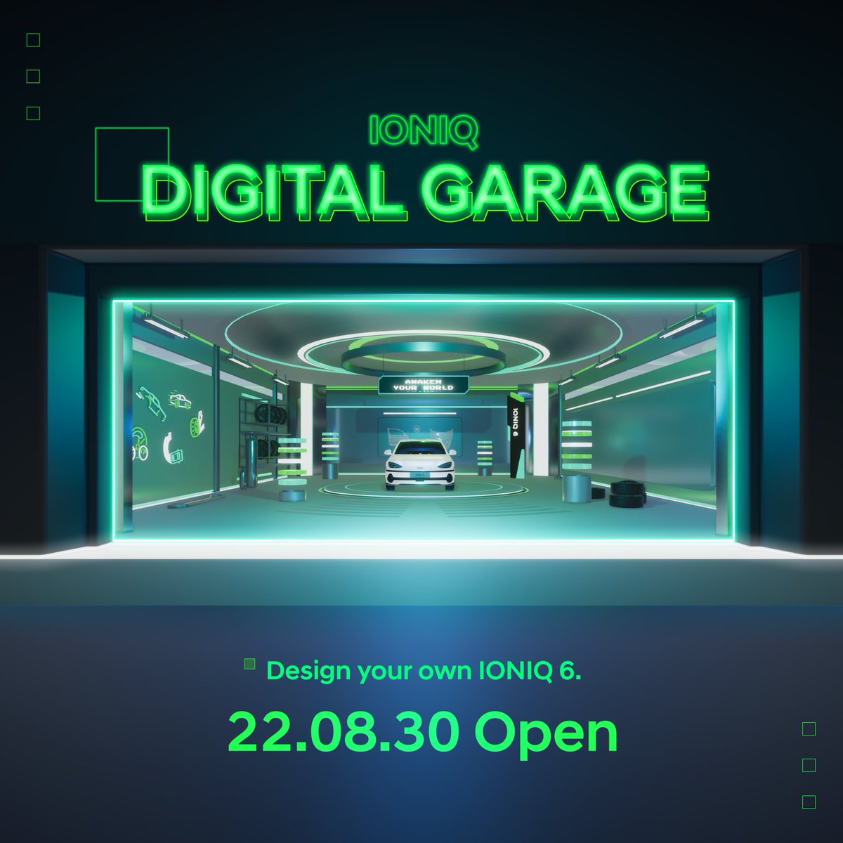 HMGnewsroom's tweet photo. IONIQ #DIGITAL_GARAGE is about to open soon! This is a holders-only virtual event space that allows you to color the exterior design of the IONIQ 6. For more information ▶ https://t.co/e0VK0z28rs
@Hyundai_NFT #Hyundai #HyundaiNFT #NFT #IONIQ_CITIZENSHIP https://t.co/MjXgXQwODw