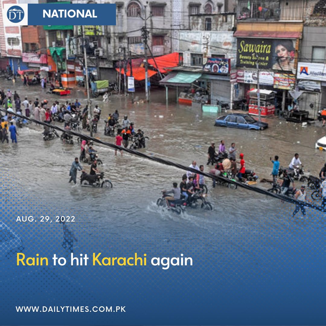 dailytimespak's tweet photo. After a short break from witnessing continuous rains, residents are wondering when it will rain again in the city.
#karachi #rainfall #karachirain #Pakistan #newsupdate #dailytimespakistan 
Read here: https://t.co/Q5daxieF7h https://t.co/MyNLS0v1T3