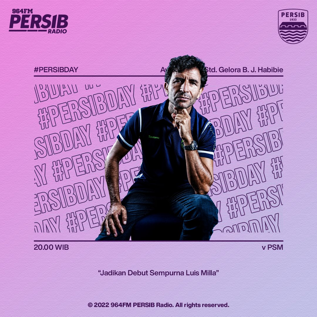 Feliz Lunes, El partido de futbol es hoy⚽
Debut <a href="/persib/">PERSIB</a> di bawah asuhan <a href="/Luismillacoach/">Luis Milla</a>, 
Penasaran sama strateginya nih, kira" siapa ya udh pasti starting eleven? 

*Notes :
Bingung nonton dmn? merapat di 1933 dapurkopi aja.. forms.gle/Vs9Q55tLNEs8xA…  ☕

#NobarBiru #PersibDay