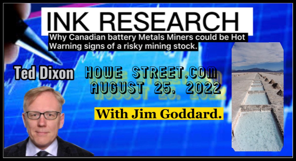 inkresearch's tweet image. Why Canadian battery metals miners could be hot. @TedDixon also tells @jimgoddard3 about three junior #mining stock warning signs. Play it safe, watch out for #2FC. 

#TSXV #Lithium #Cobalt #Copper #Nickel #insiders $BATT bit.ly/3ArSCVy