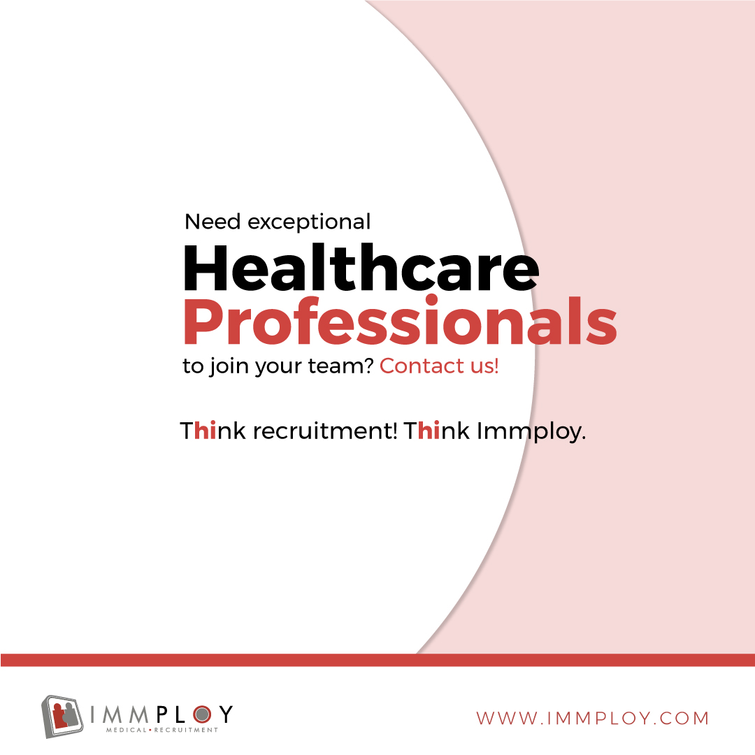 Immploy's tweet image. Are you looking for vetted, #experienced healthcare professionals to fill your vacancies? Look no further than #Immploy. Think #Recruitment. Think Immploy. 

Contact Us today and choose from our network of #Doctors, and other #Healthcare #Professionals: zcu.io/gWQl