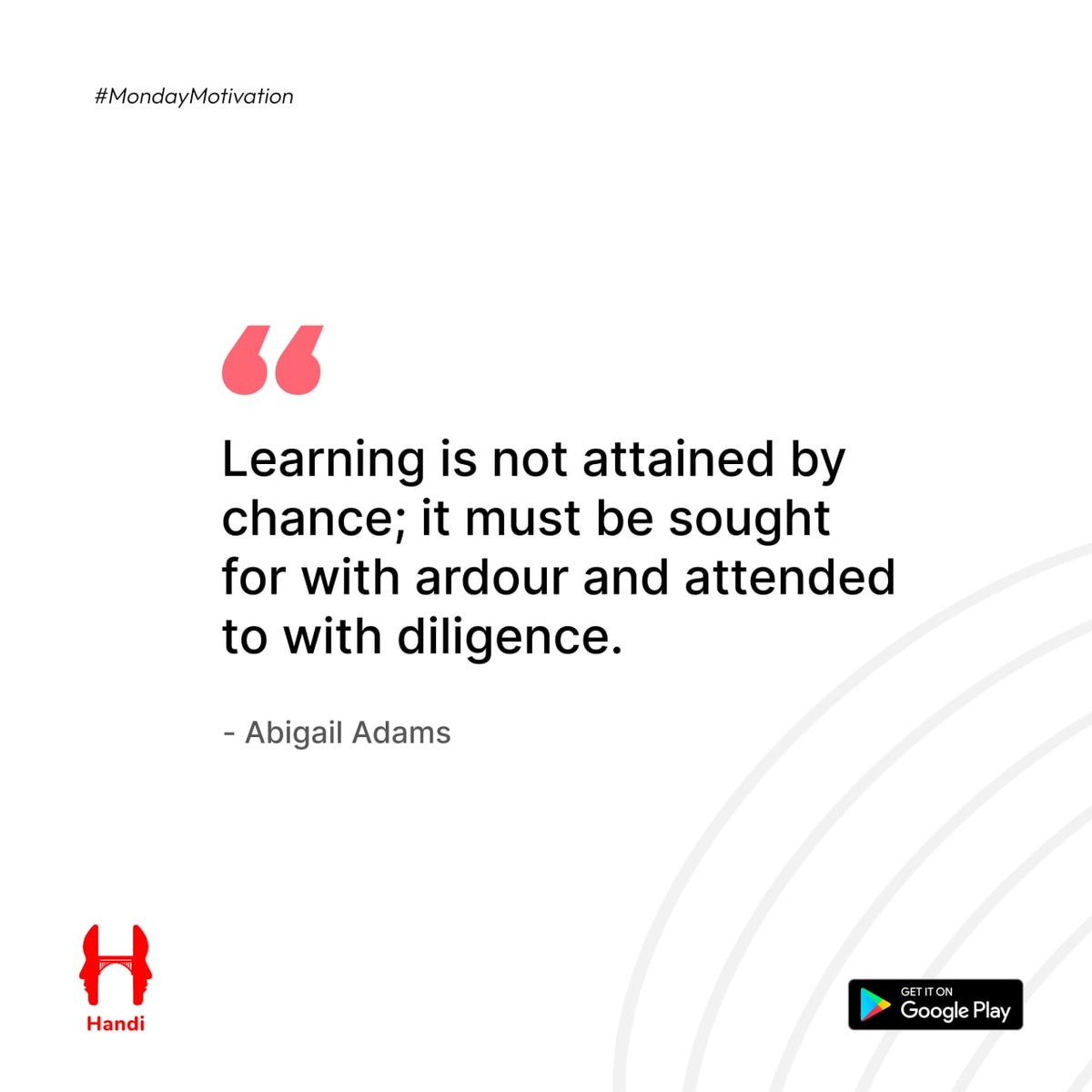 TheHandiApp's tweet photo. Commitment, diligence and hard work are three key factors associated with learning. Putting these factors together while learning a new language helps us reach our learning goals faster.
#Handiapp #Handi #Learning https://t.co/rz5RRnonsf