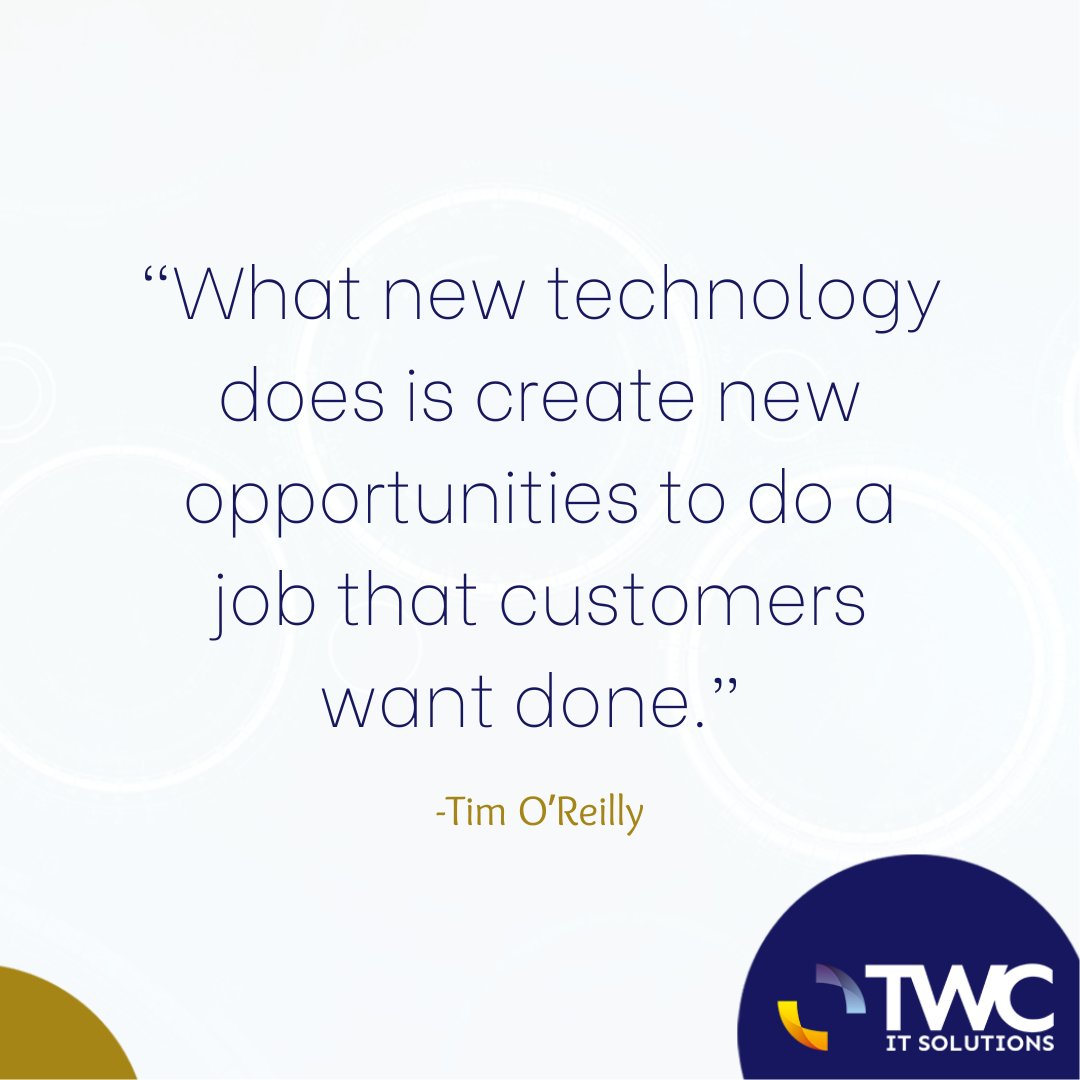 twcitsolutions's tweet photo. How do you see the role of technology? Let us know in the comments below. ๐
#ITsolutions #ITsupport #ITservices #BusinessContinuity #ITfailure #HelpDesk #Technology #InformationTechnology #Engineering #ManagedServices #ManagedServiceProvider #SMEsector #wevegotITcovered https://t.co/xHXicVdNZG