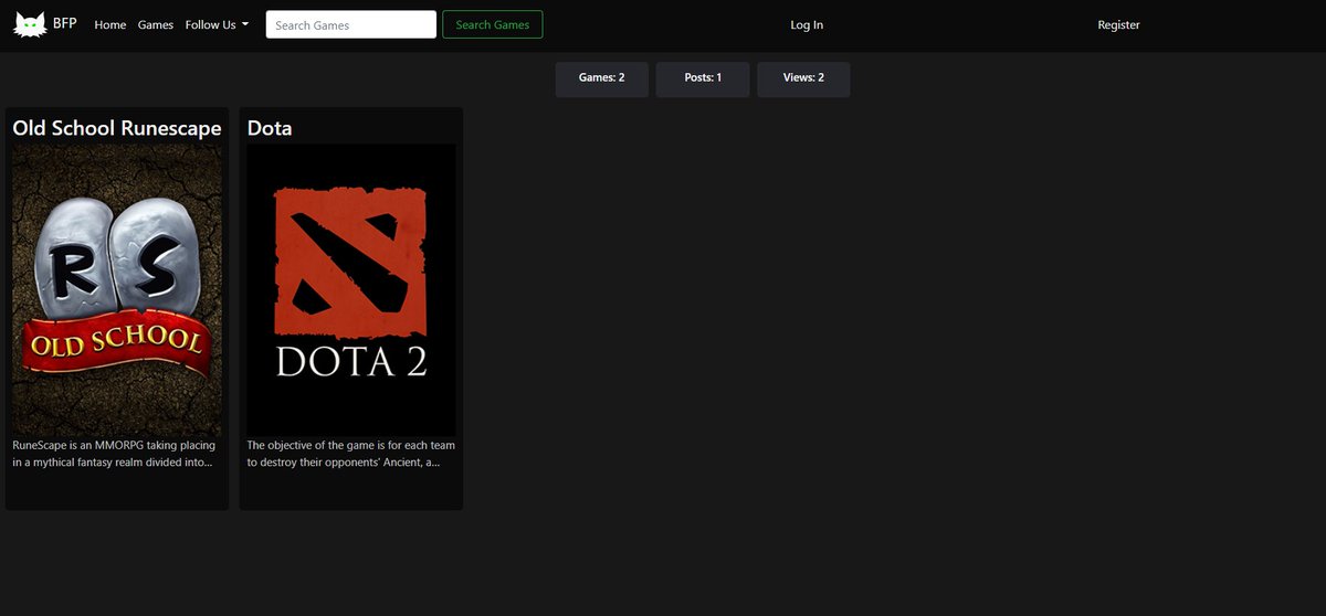 BFPLeader's tweet image. New website up! Come check us out. Need a game added, reach out on our discord! Gaming Forums for everyone! #websiteLaunch #mint #functionality #NFT bfpack.xyz