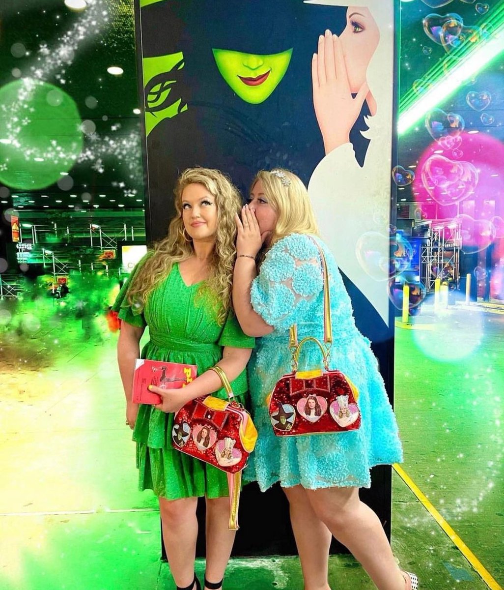 IrregularChoice's tweet photo. The lovely @magicwandblonde and sister @nataliesalion out and about seeing Wicked! How perfect do the bags match the aesthetic?! We're obsessed!❣️ 

https://t.co/GxHZ3NzKUH

🥰KLARNA AVAILABLE https://t.co/b7xfjCJvz3