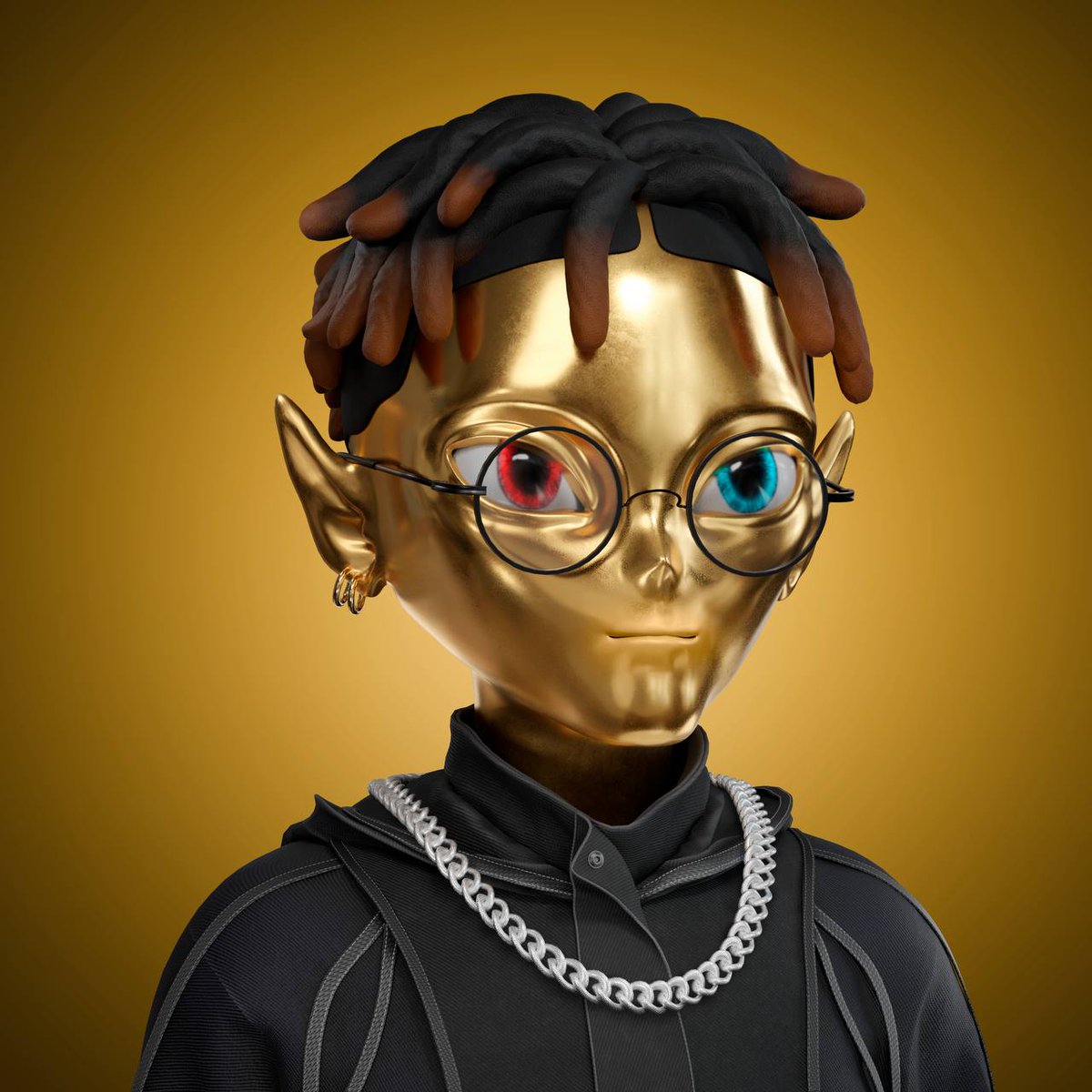 xquieth's tweet photo. GM Lirderians👽

We're dropping another sneak peek at our upcoming #NFT collection👇

Chris the Eternal🪙 
Made out of gold he will always retain the #Lirderian knowledge in his DNA 🧬

#XQUI #WAAA #NFTCommunity #SneakPeek https://t.co/ilCfiIO5ob