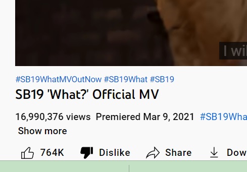 atindragon's tweet photo. papunta nko dun sa Go Up, pero What? ang inautoplay and i saw na 9k plus na lang kulang para mag 17M naman si What?awiwat.

Stream tayo mga kaps

@SB19Official https://t.co/OkaoMh781I