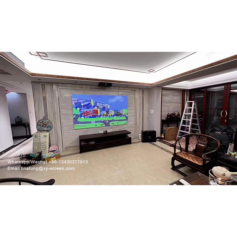 LinaAVAudio's tweet photo. Big TV living room home theater combo Formovie Wemax A300 4K UST laser projector with 120" XYscreen PET Crystal 4K ALR thin frame screen

If you are interested, you can contact me at any time.
Email:linafslxyscreen@gmail.com 
Whatsapp/Wechat/Mobile:+8613430377913 https://t.co/kHFTysJydr