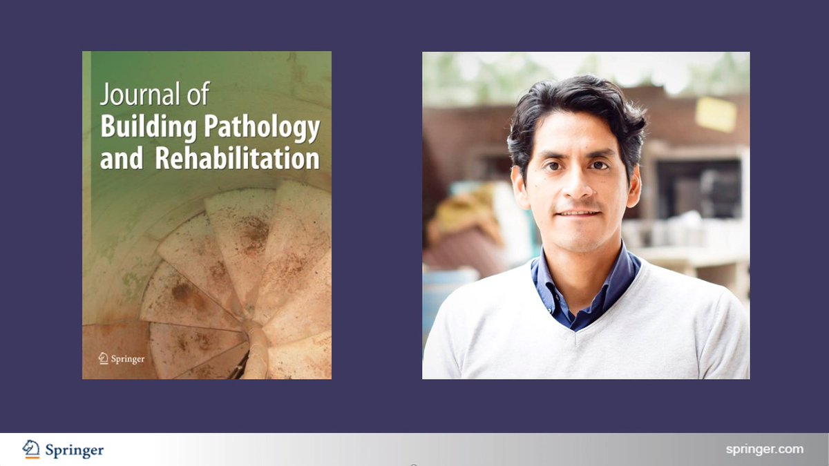 SpringerEng's tweet photo. We are delighted to welcome @NicolaTarque from @pucp & @La_UPM to the Editorial Board of Journal of Building Pathology and Rehabilitation.
https://t.co/03gMk22vx3
#BuildingRepair #StructuralMechanics https://t.co/nvuV9HHMvU