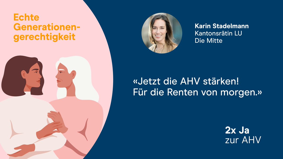 Mitte_Centre's tweet photo. Unsere Luzerner Kantonsrätin @Karin_andreaS ist überzeugt, wir müssen die Renten von morgen für alle Generationen sichern.
#SichereRenten #Abst22 #2xJA #AHV https://t.co/g87G48DYWw