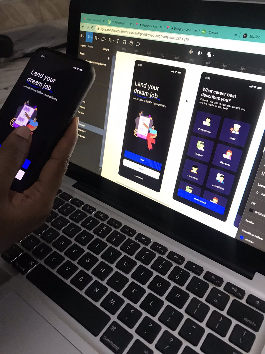 efua_nyamekye1's tweet photo. Using the #figma mobile app to view mobile designs makes them more realistic for me. I just love it. 
.
.
#uidesign #uiux  #uiuxdesign #figmadesign #figjam #uiuxdesigner #uiinspiration https://t.co/o0auBuFRRO