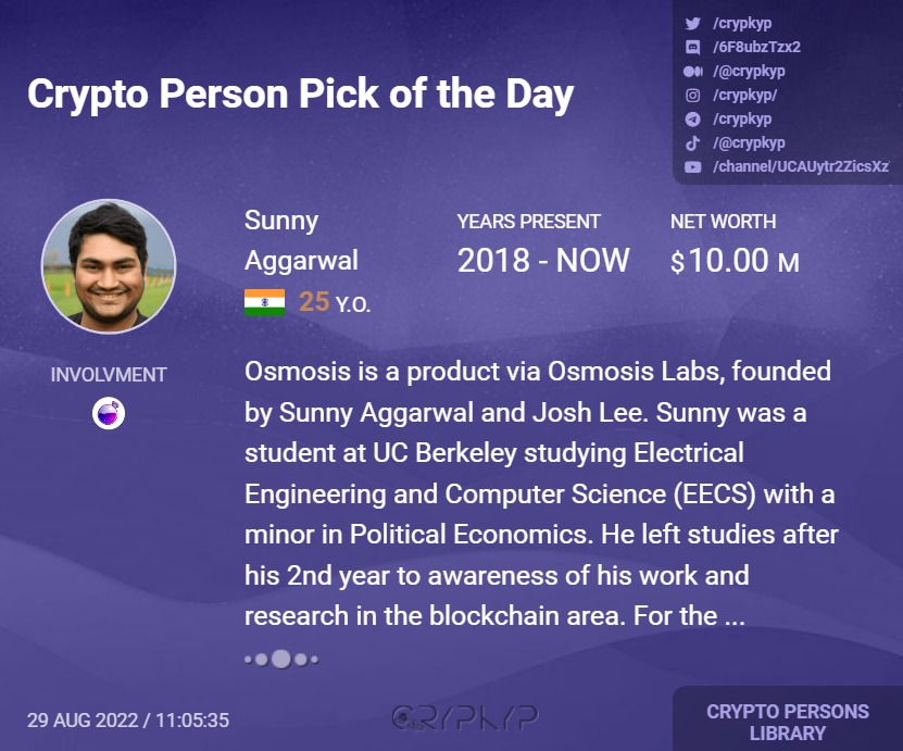 cryptoteka_io's tweet photo. #Osmosis is a product via #OsmosisLabs, founded by #SunnyAggarwal and #JoshLee. Sunny was a student at #UCBerkeley studying Electrical Engineering and Computer Science (EECS) with a minor in Political Economics. Read more👉https://t.co/m8HPu5bMke
@osmolabs #Cryptocurency https://t.co/WZ43ukGEiL