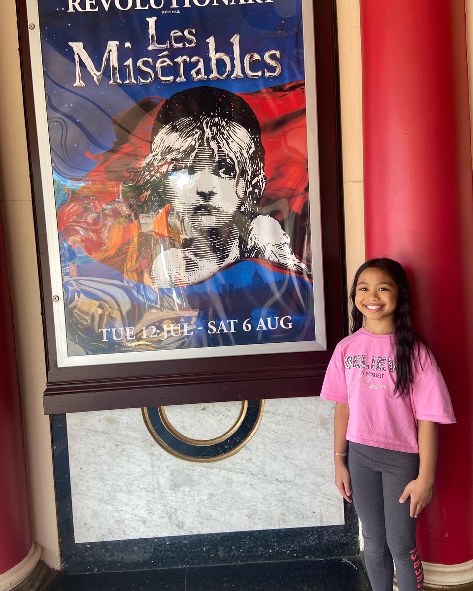 mykgreys's tweet photo. Its been an amazing &amp; best experience for our dear Mischa who’s taken part in the UK tour in one of the famous musical Les Miserables as young Eponine performing at @brumhippodrome this summer! We are extremely proud of you❤️❤️❤️@StBernsPrimary #youngperformer #musical https://t.co/TTzUXVguTa
