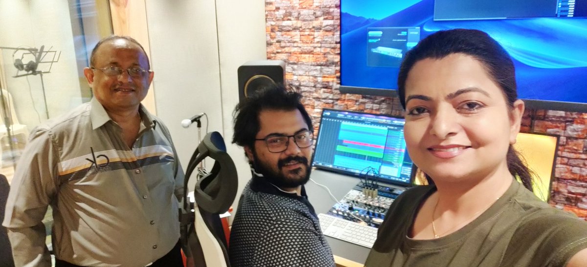 triptishakya's tweet photo. Today's recording session at #LCStudios #Mumbai with music director #KashyapVora &amp; recordist #Avinav https://t.co/0yXal9tZGe