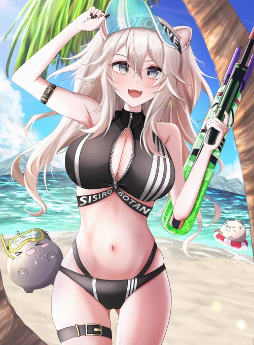 水着ししろんサマーー!!!#ししらーと 