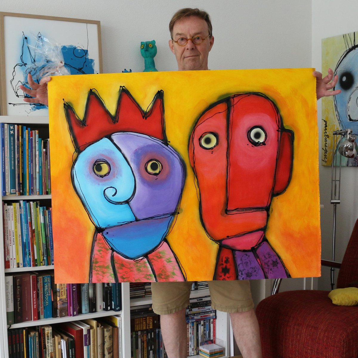 PaulMegensNL's tweet photo. Original Paul Megens painting on rolled canvas.
100 x 80 cm, small price: 95 euro !
( Shipping in NL en B, in a tube: 15 euro.
Or pick up in Aarle-Rixtel, NL ).
.
#painting #portrait #rolledcanvas #forsale #smallprice #original #art #modernart #red #blue #orange #openyoureyes https://t.co/5JTPMtN4tn