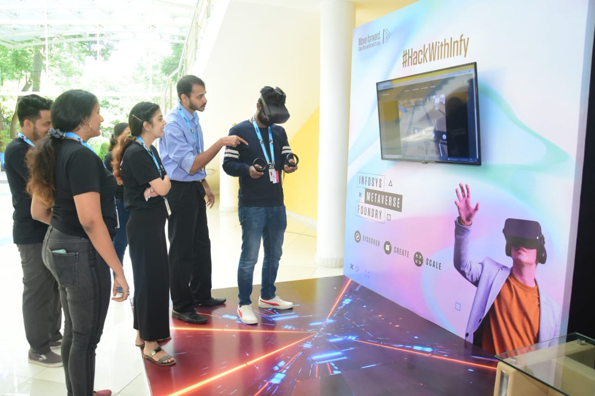 Infosys's tweet photo. 40 Hours of dedication and fun. 40 hours of working on solutions for 'Technology for Social Good'. Our Finalists gave their best on the second day of #HackWithInfy2022. https://t.co/L8eJKmtUqN