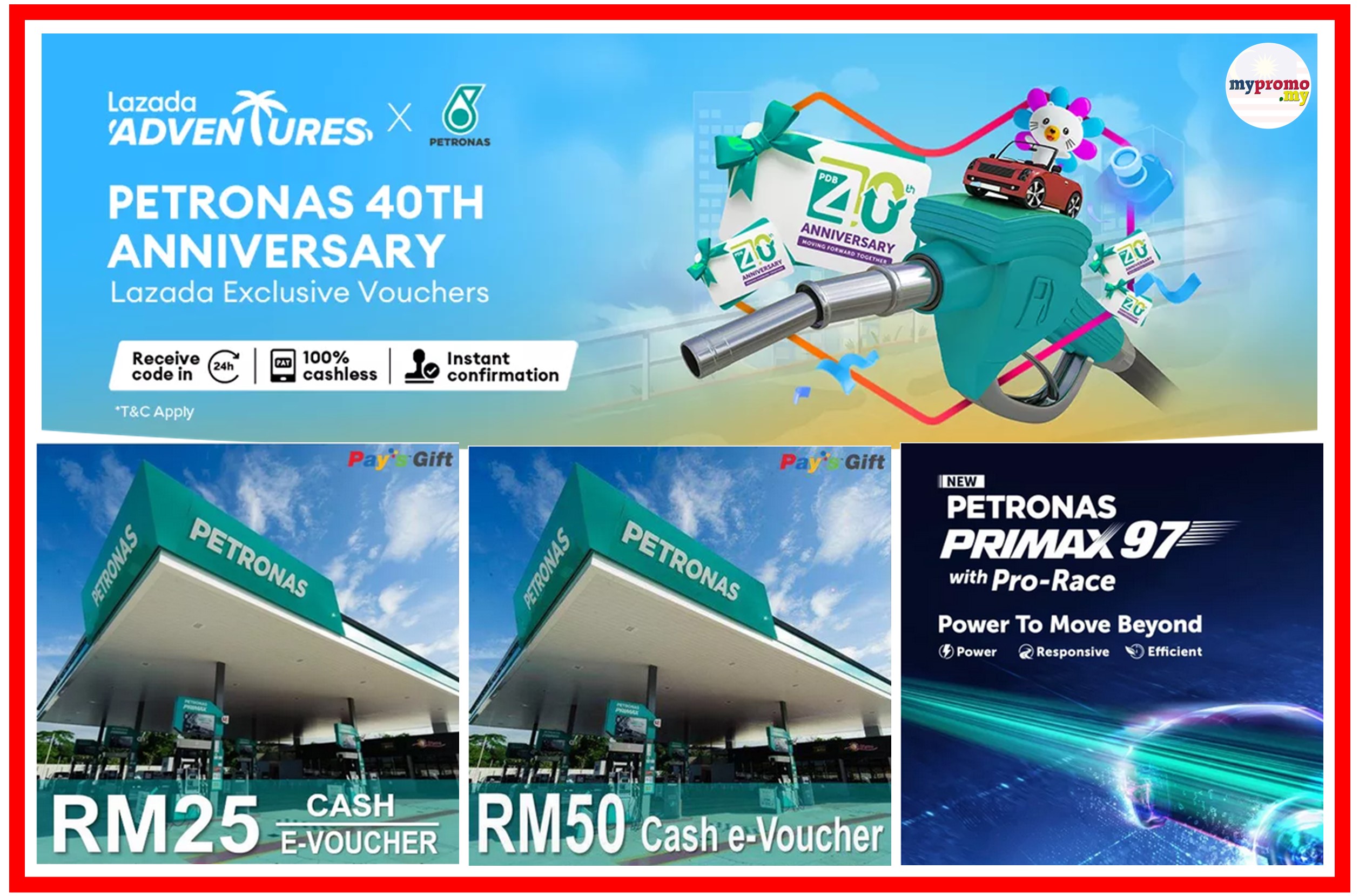 Petronas 40th Anniversary on Lazada