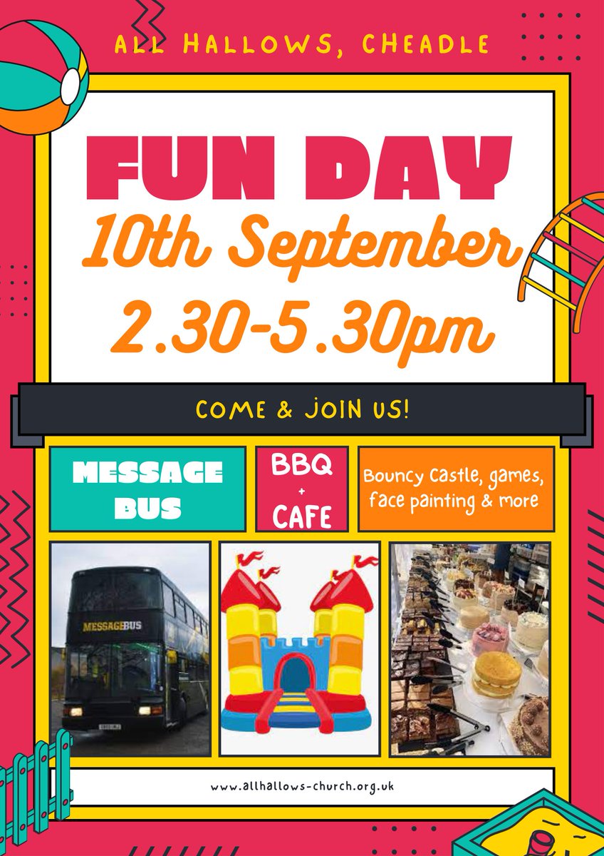 AHChurchCheadle's tweet photo. No cafe this week but back to normal on 7th with Messy Toddlers in church from 10.00-11.30 and breakfast, lunch and cake in the cafe.  Fun day on 10th https://t.co/ee0hKFbtmZ