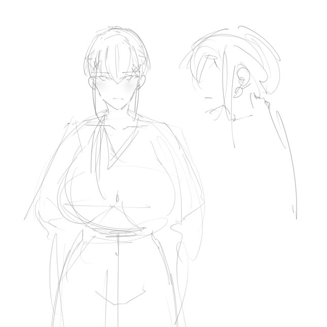 次の新キャラのベースデザインできた!
剣道部さんです。男慣れしてません。校長先生の娘です!この二人と一緒にスケベのお勉強します!

転校生くんは?
↓
搾られ逆レ○プ!!
↓
あとは分かるな? 