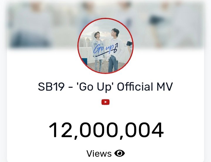 bossSuson's tweet photo. Booyah! 12 Million Views na ang 'Go Up' Official Music Video 🎉🤟

@SB19Official 
#SB19_DreamAwards

#STANWORLD #SB19 #BackToSWSchool https://t.co/afurwa8079
