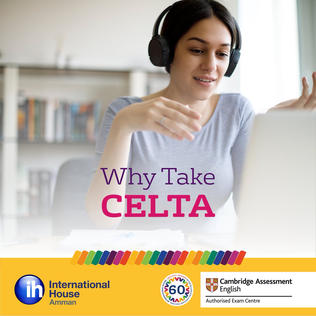 ih_amman's tweet photo. The #CELTA Qualification has worldwide recognition
As CELTA is awarded by #Cambridge English Language Assessment, part of the University of Cambridge, it is:
- Internationally recognised
- Highly respected
- A benchmark for quality

 https://t.co/fuzNzUqo9n https://t.co/eNDnXUIzvx