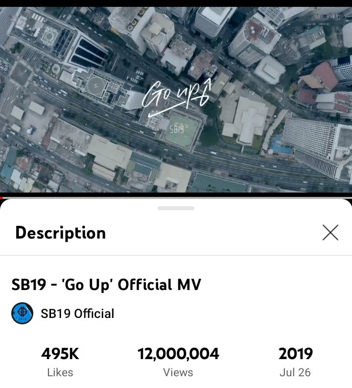 AthenaRheia's tweet photo. Happy 12 Million Views, Go Up music video. 
Congratulations, @SB19Official 💙🥳

https://t.co/ZYvlCgtIW6 https://t.co/wtRPcjYwTw