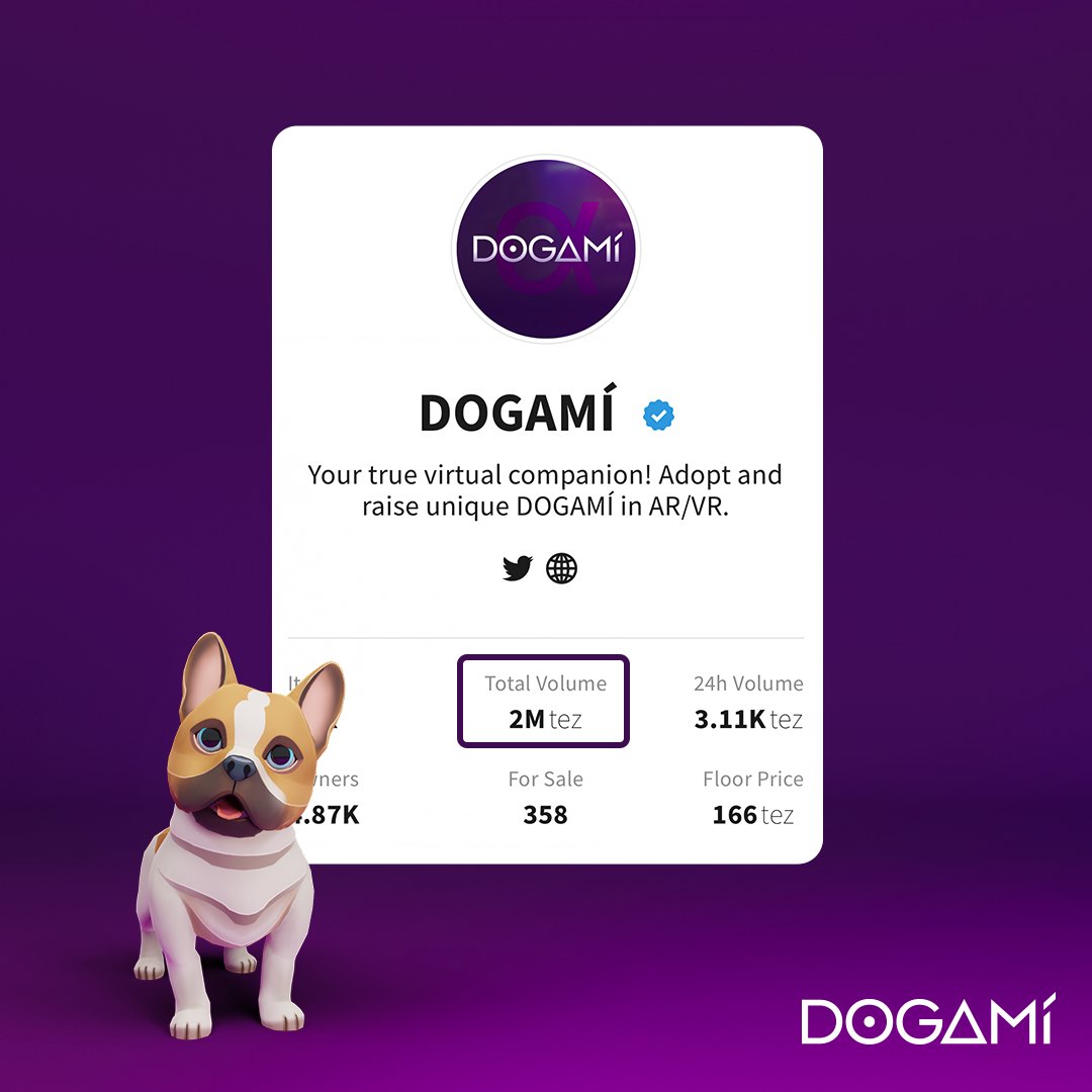 Dogami's tweet photo. gm
☕️
Break 2 million $xtz in volume
𝗗𝗢𝗚𝗔 𝗗𝗢𝗚𝗔

That's the way to start a Monday. https://t.co/TMTyGN0sdF