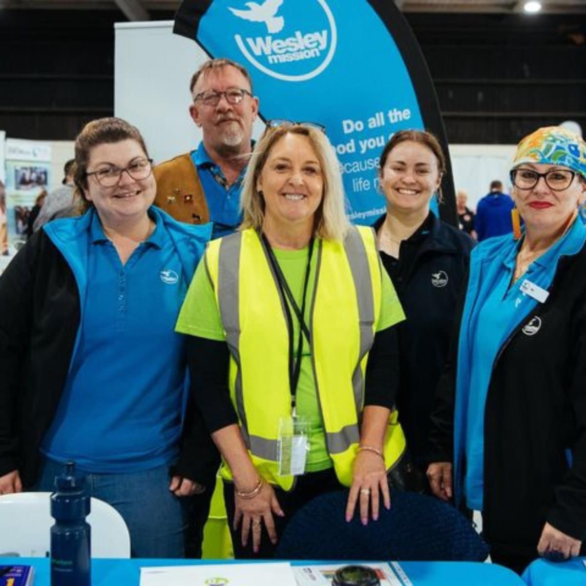 wesleymission's tweet photo. Our Wesley Mission Newcastle hub team at #HunterHomelessConnect joining with 600 staff and 60 volunteers from 125 community services to connect 1200 individuals and families to life-changing services.
#HousingCrisis #Homelessness https://t.co/Hls8rfM246