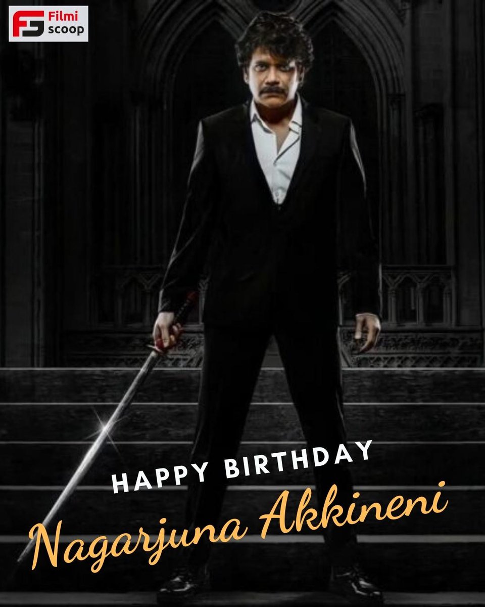 FilmiScoop's tweet photo. Happy Birthday, Nagarjuna Akkineni 
#nagarjunaakkineni #happybirthday #happybirthdaynagaarjunaakkineni #bestwishes #actor https://t.co/0Me5RaIwx1
